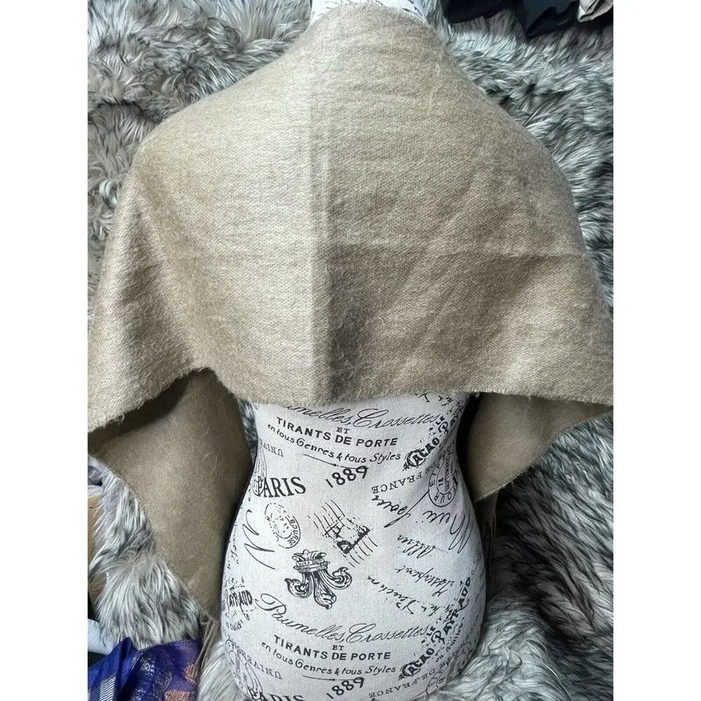 Christian Dior Monsieur 100% Acrylic Tan‎ Scarf 11 in x 4 ft